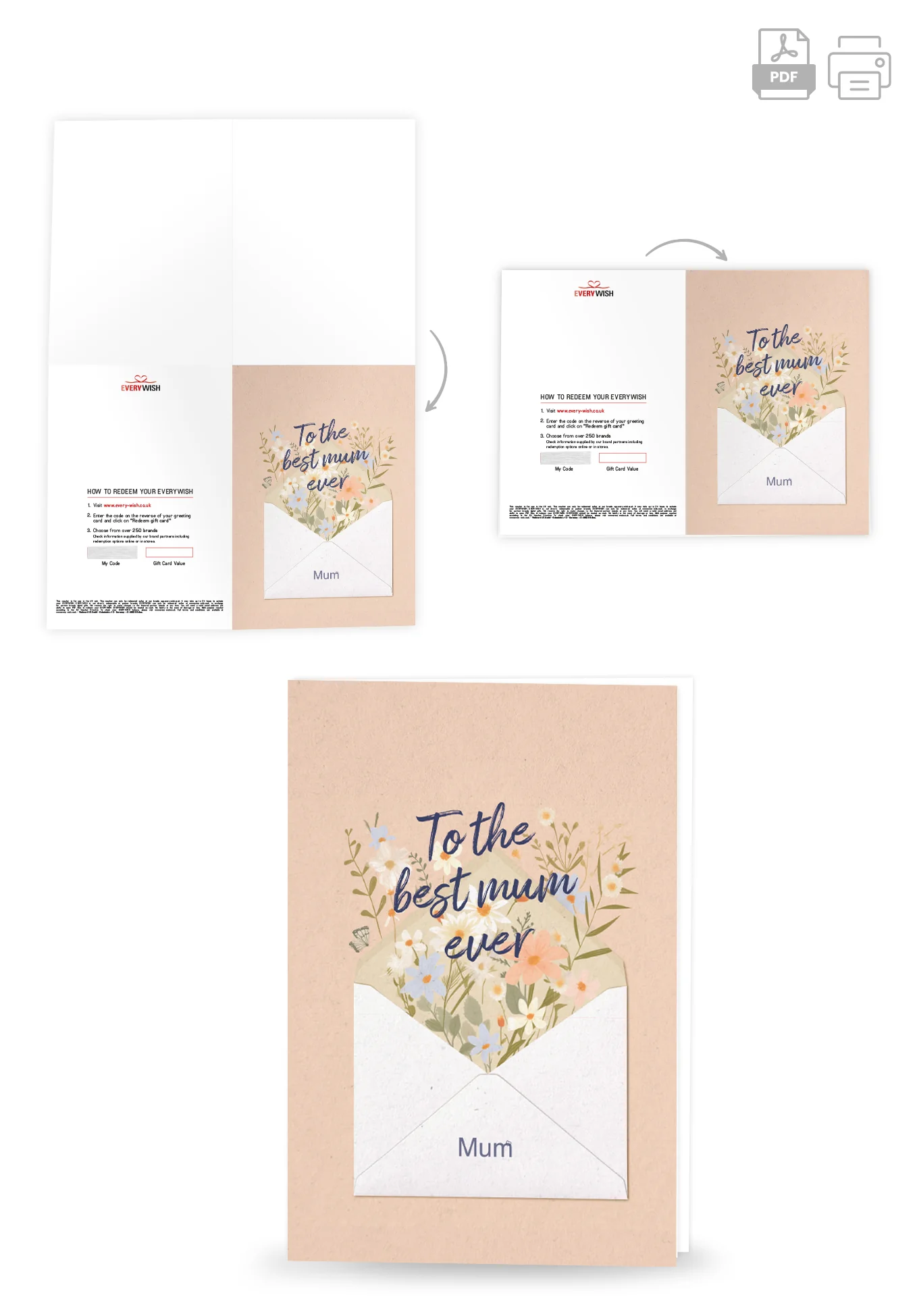 Best Mum ever - Letter Flowers - Image 4
