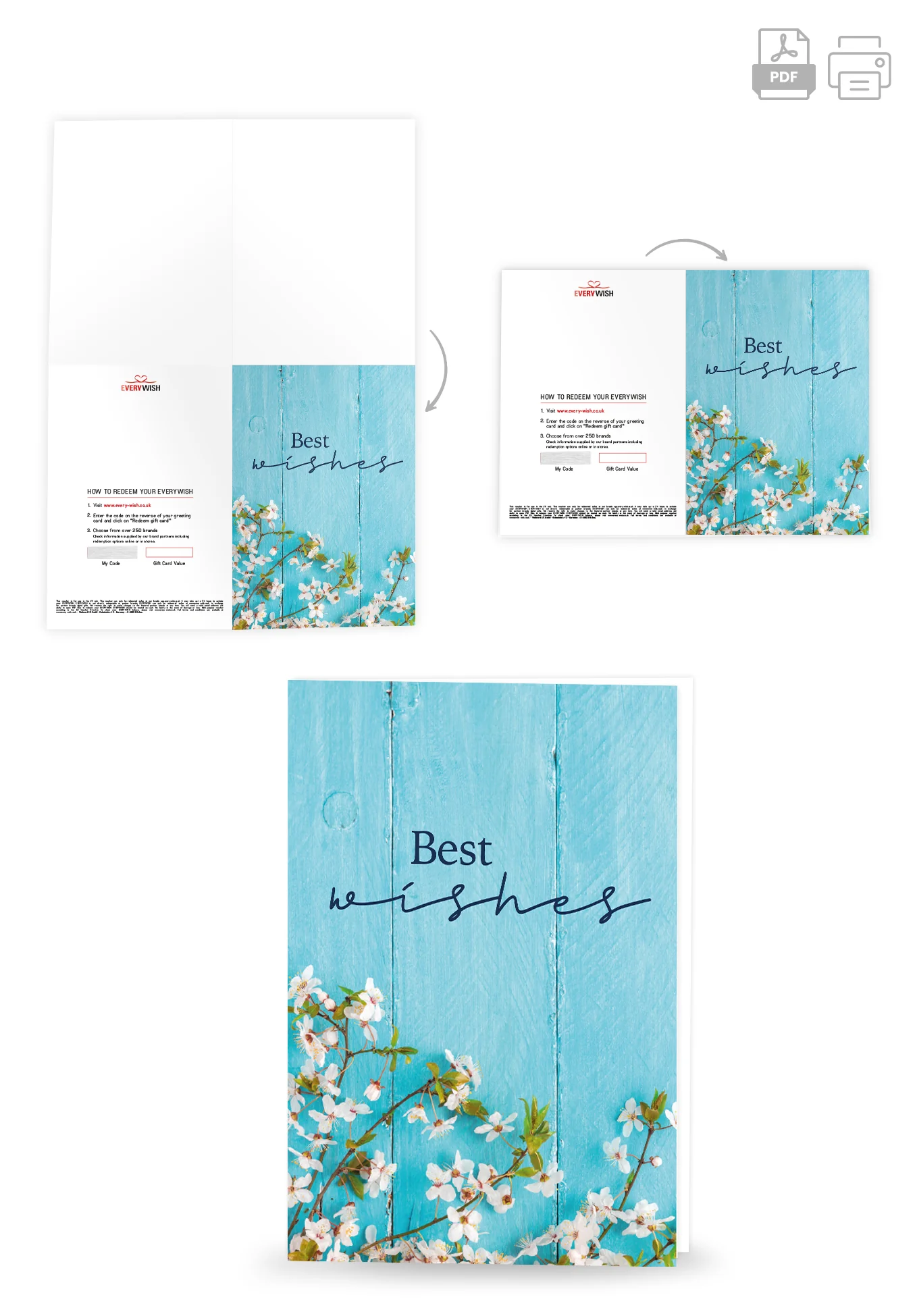 Best Wishes - Wood Blue - Image 4