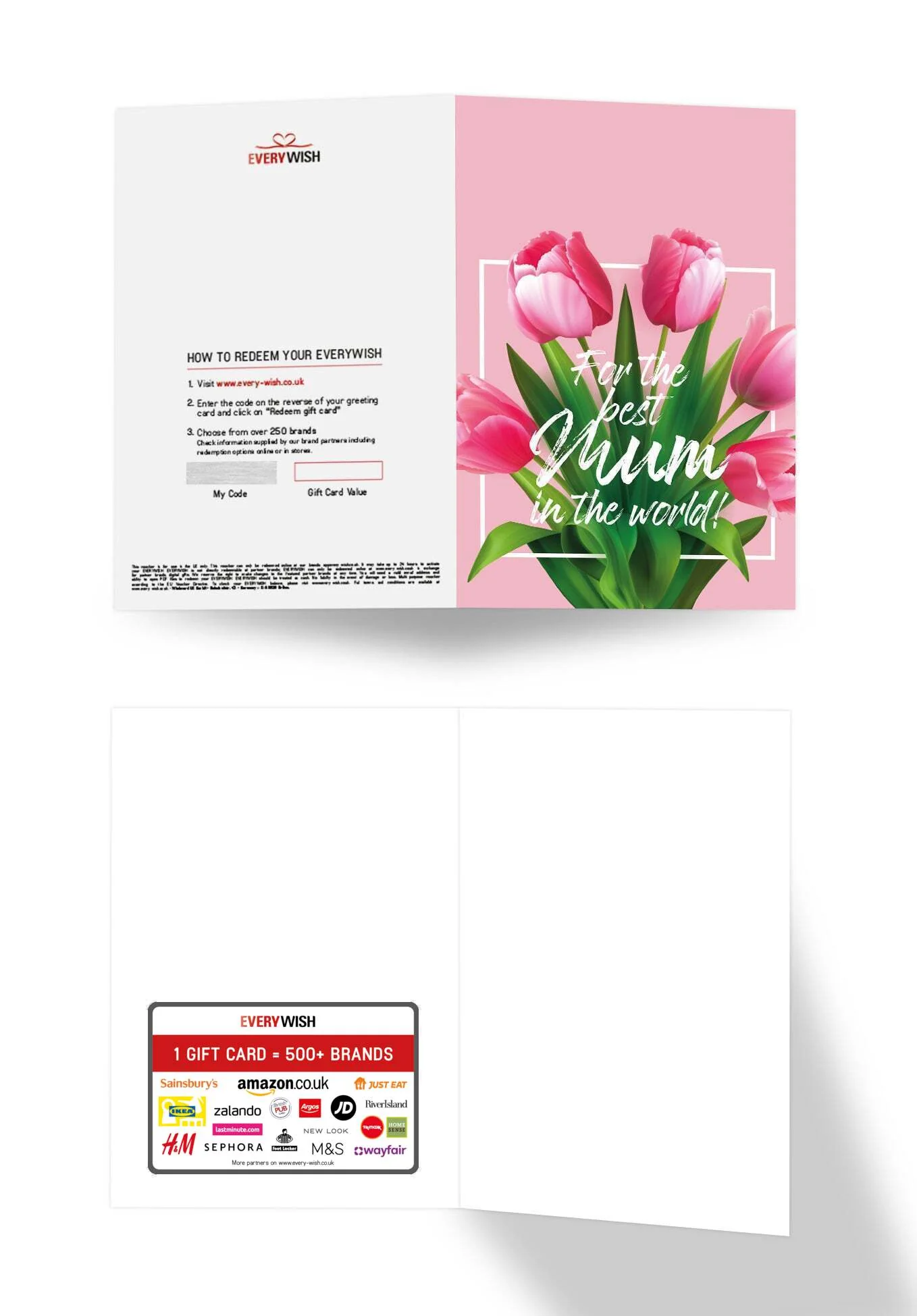 For the best Mum - Pink Tulips - Image 3