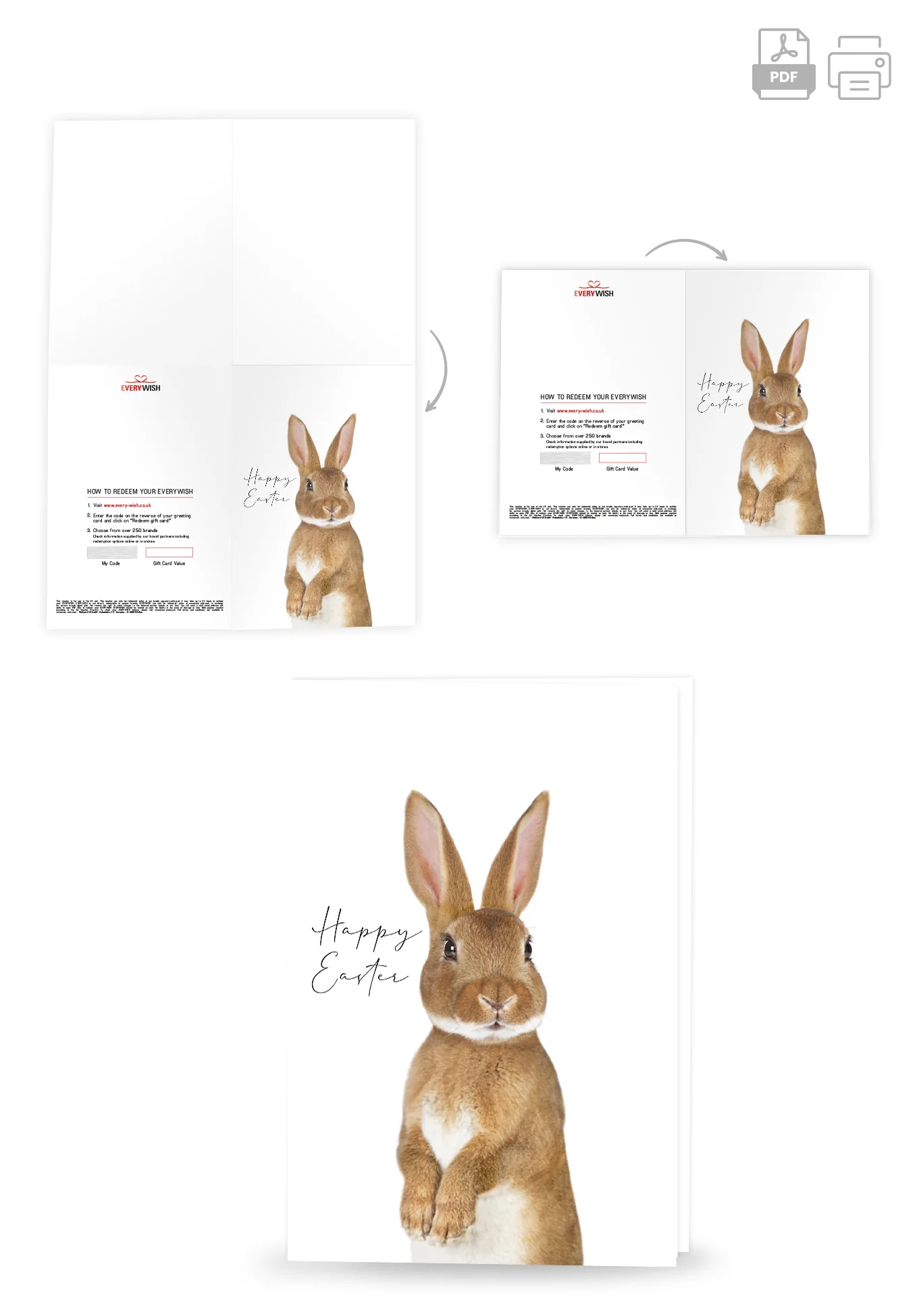 Happy Easter - Brown Rabbit - Image 4