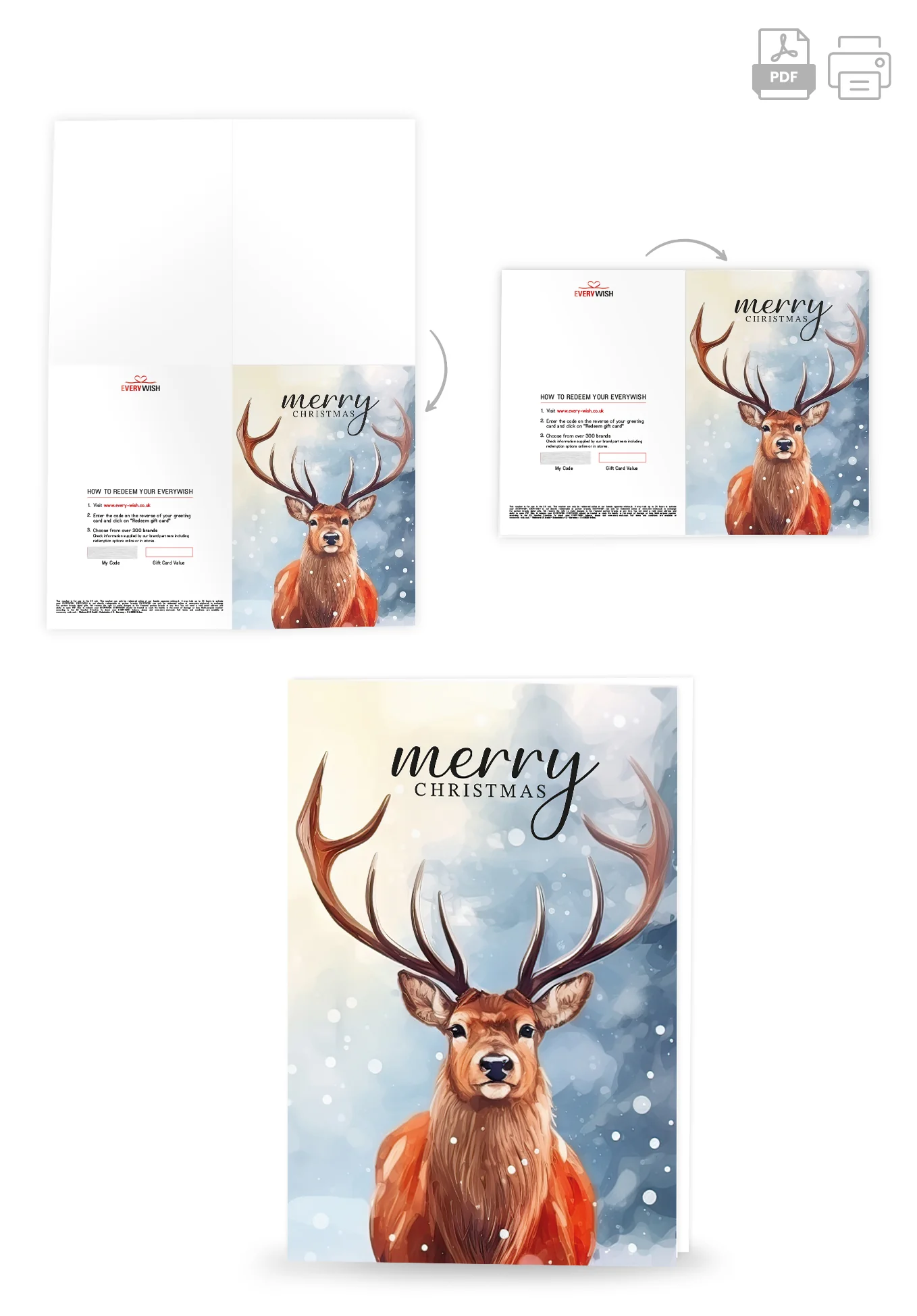 Merry Christmas - Deer - Image 4