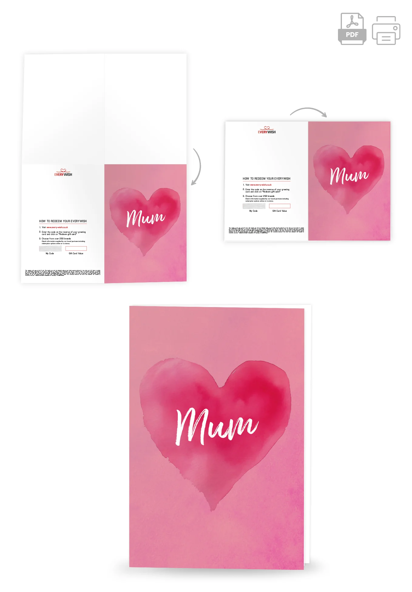Mum - Pink Heart - Image 4