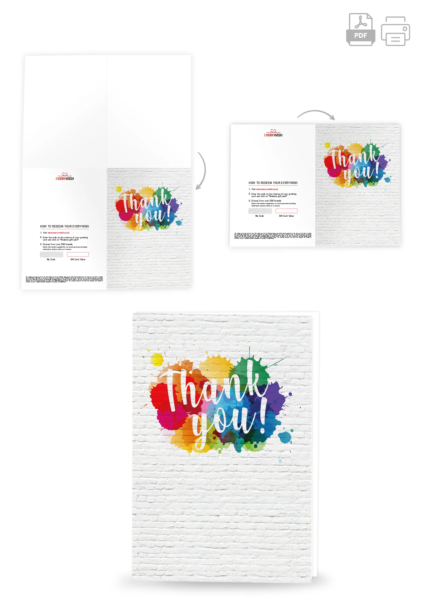 Thank you - Colourful splashes - Image 4
